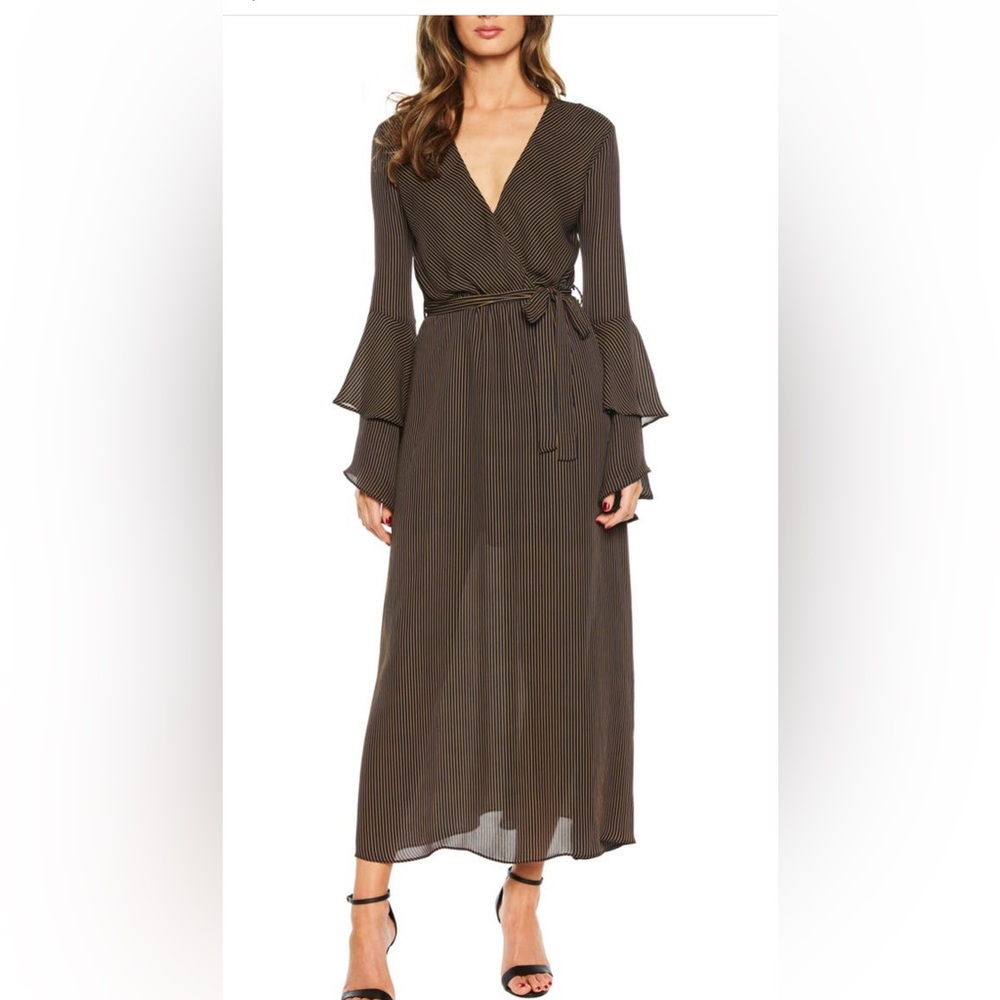 Bardot Loretta Ruffle Sleeve Dress